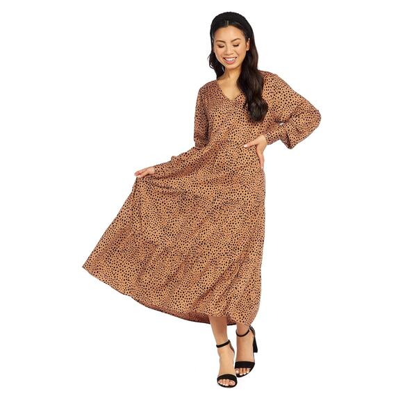 NWT Mud Pie Petal Tiered Women's Large Maxi Dress - Picture 5 of 9